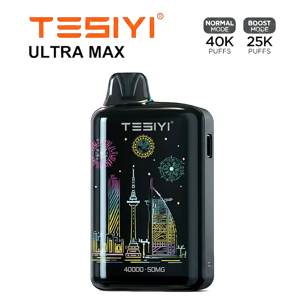TESIYI ULTRA MAX 40000 Puffs Disposable Vape 50MG في الإمارات العربية المتحدة
