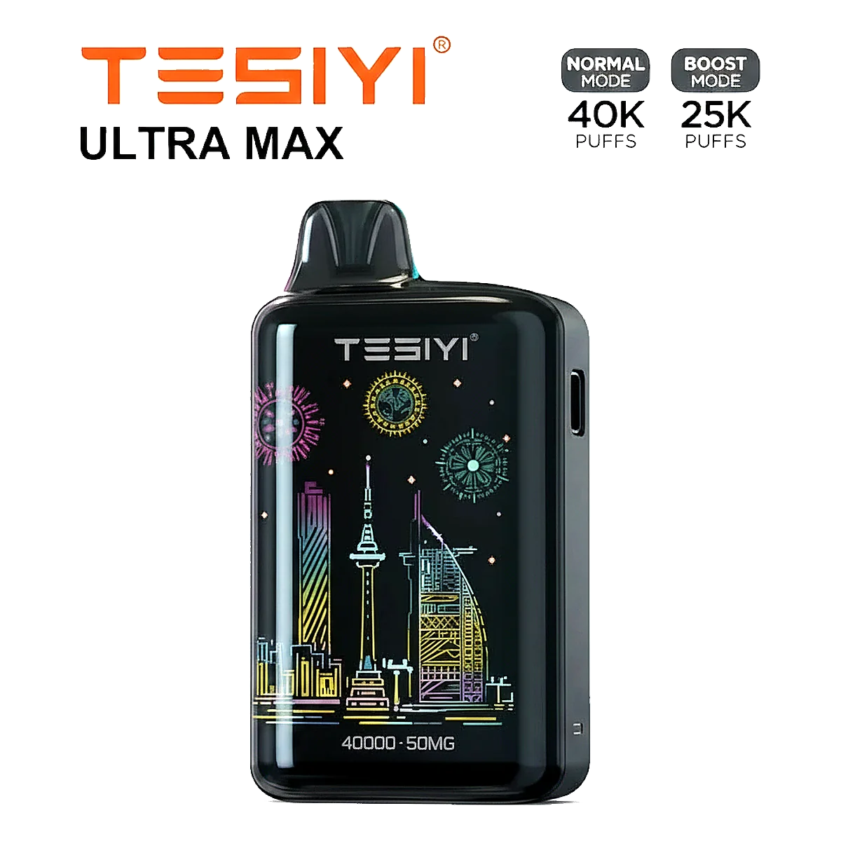 TESIYI ULTRA MAX 40000 Puffs Disposable Vape 50MG في الإمارات العربية المتحدة