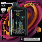 TESIYI ULTRA MAX 40000 Puffs Disposable Vape 50MG raspberry-mango-grape-fruit UAE | Emirates Vapor