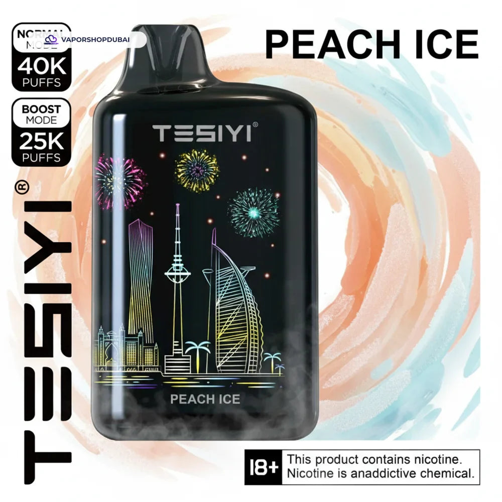 TESIYI ULTRA MAX 40000 Puffs Disposable Vape 50MG peach-ice UAE | Emirates Vapor