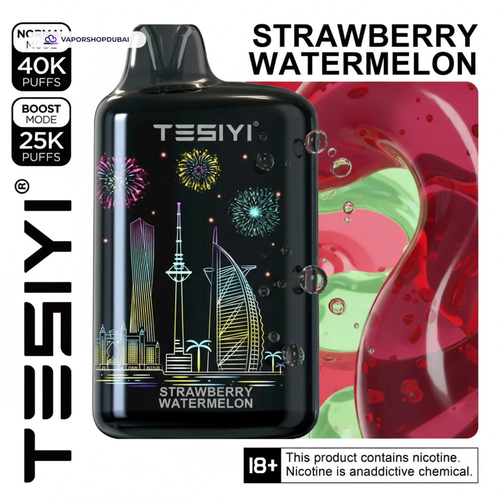 TESIYI ULTRA MAX 40000 Puffs Disposable Vape 50MG watermelon-ice UAE | Emirates Vapor