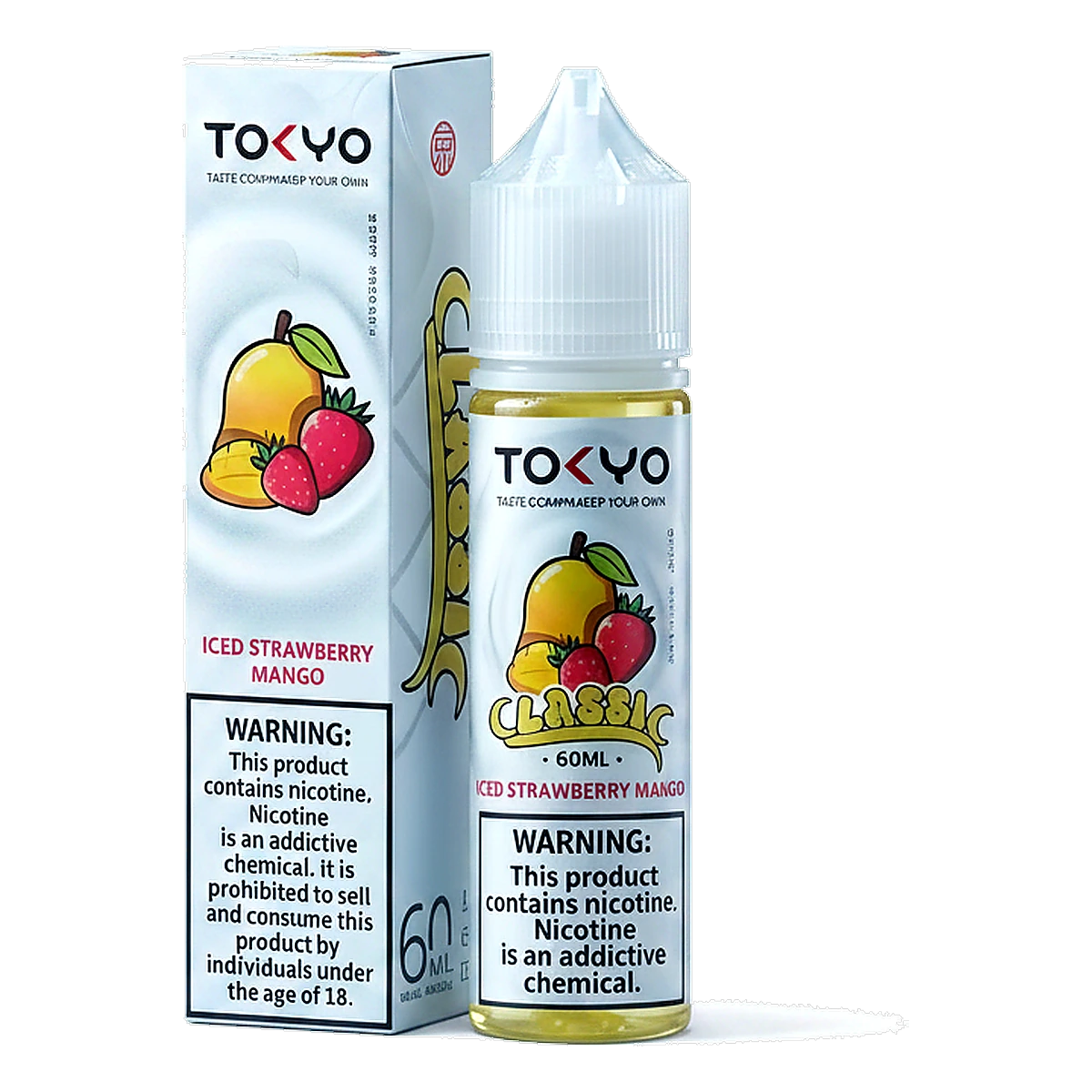Tokyo Classic Series 12MG 60ML E-Liquids in UAE iced-mango-strawberry UAE