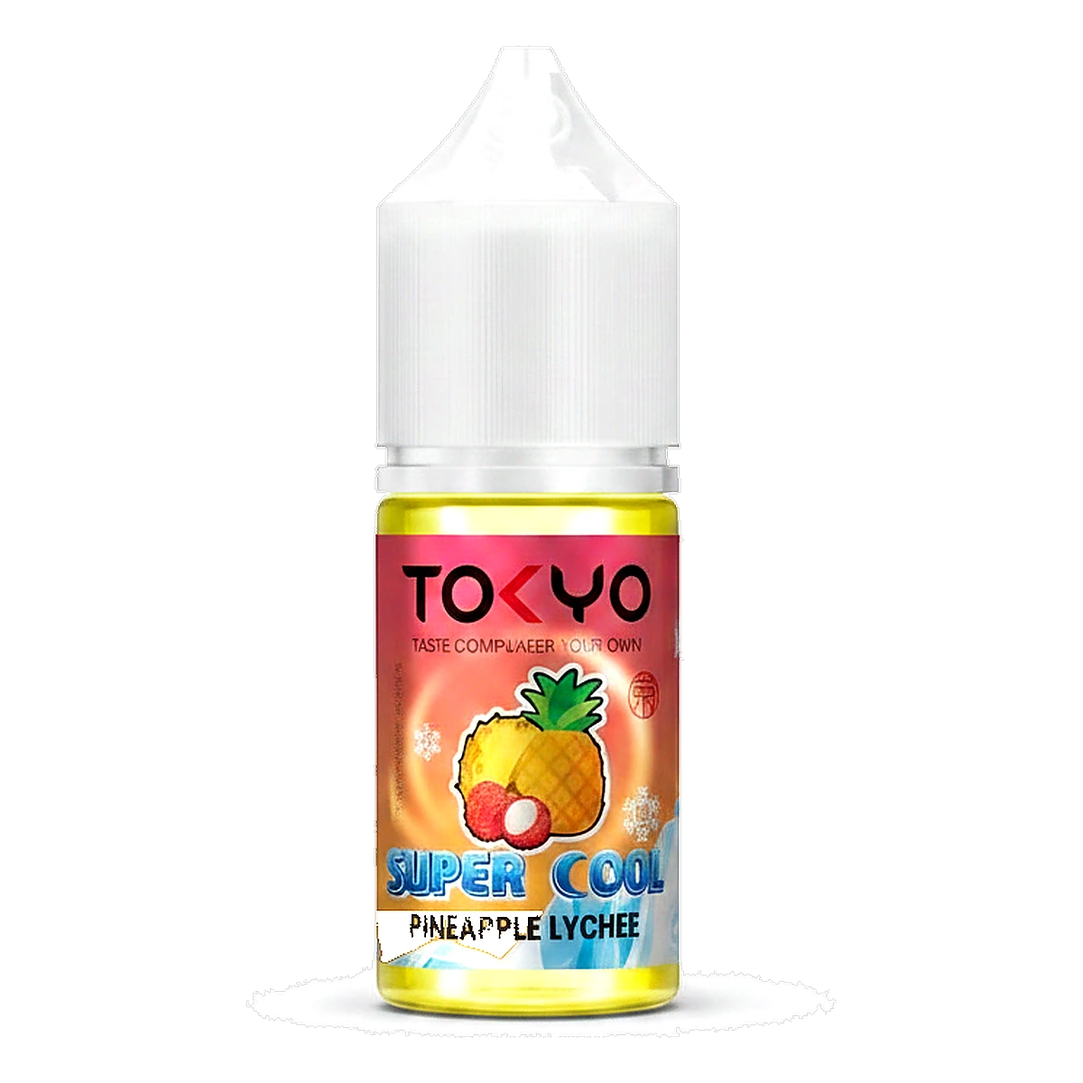 Tokyo Super Cool Saltnic 20mg 30ml E-liquid in the UAE pineapple-lychee UAE