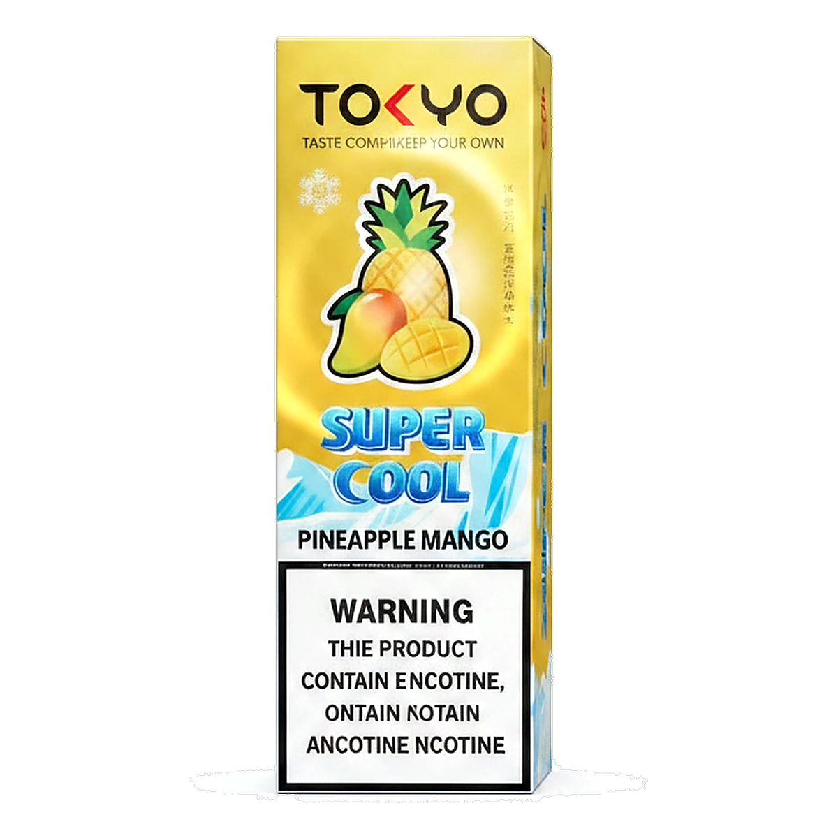 Tokyo Super Cool Saltnic 20mg 30ml E-liquid in the UAE pineapple-mango UAE