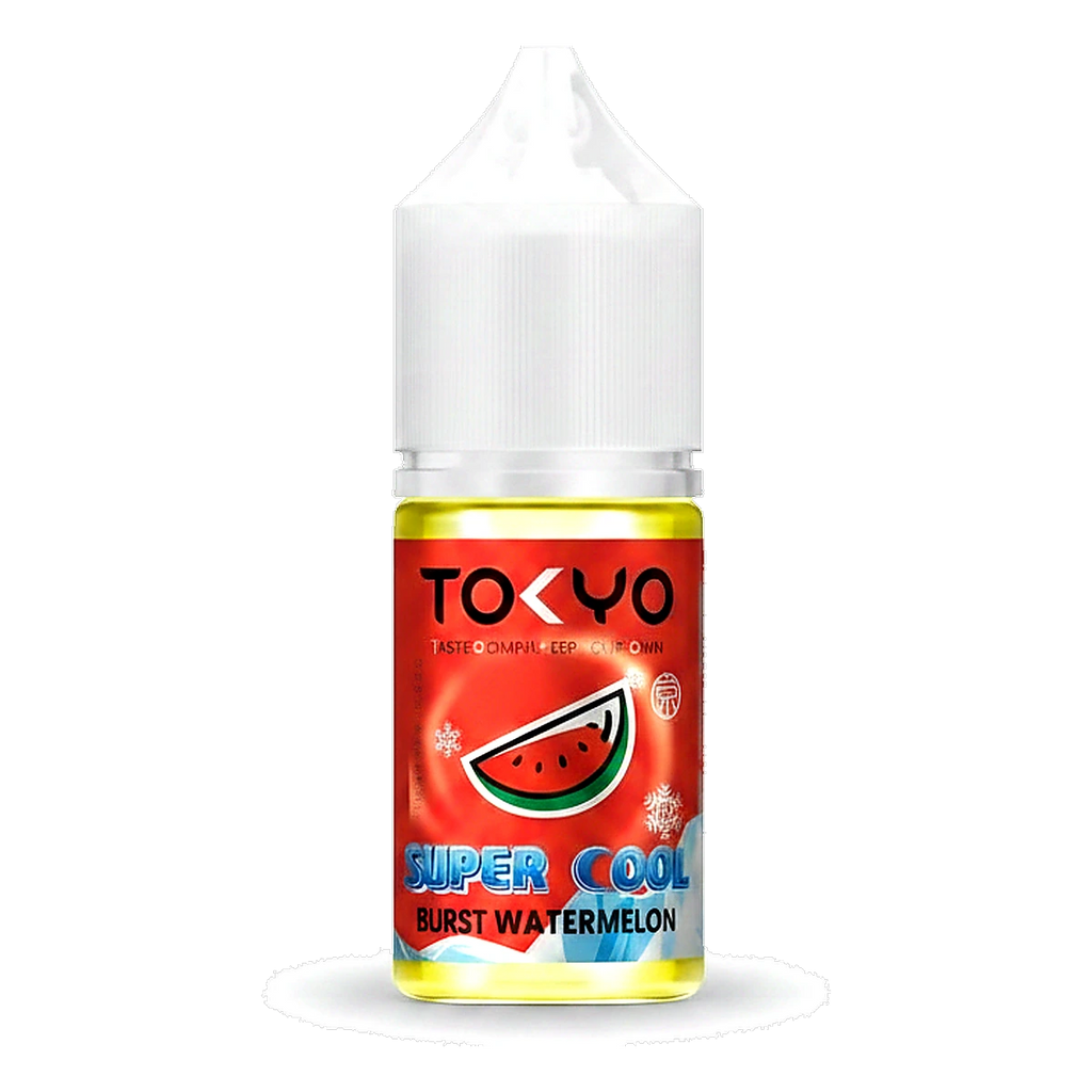 Tokyo Super Cool Saltnic 20mg 30ml E-liquid in the UAE burst-watermelon UAE