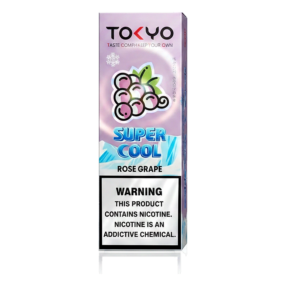 Tokyo Super Cool Saltnic 20mg 30ml E-liquid in the UAE rose-grape UAE