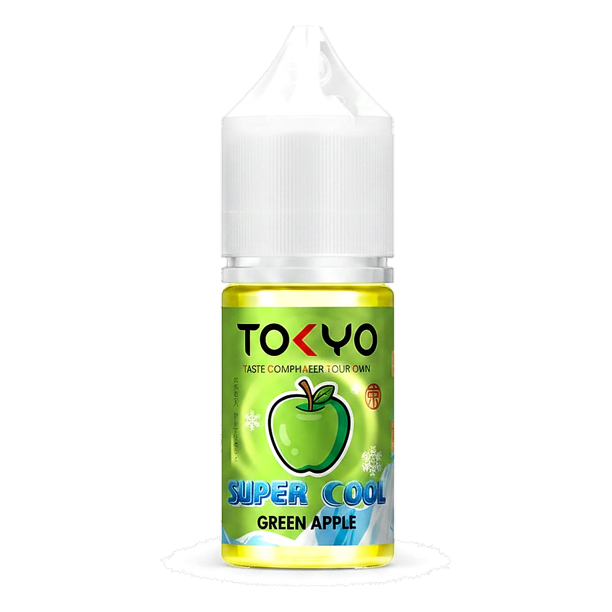 Tokyo Super Cool Saltnic 20mg 30ml E-liquid in the UAE green-apple UAE