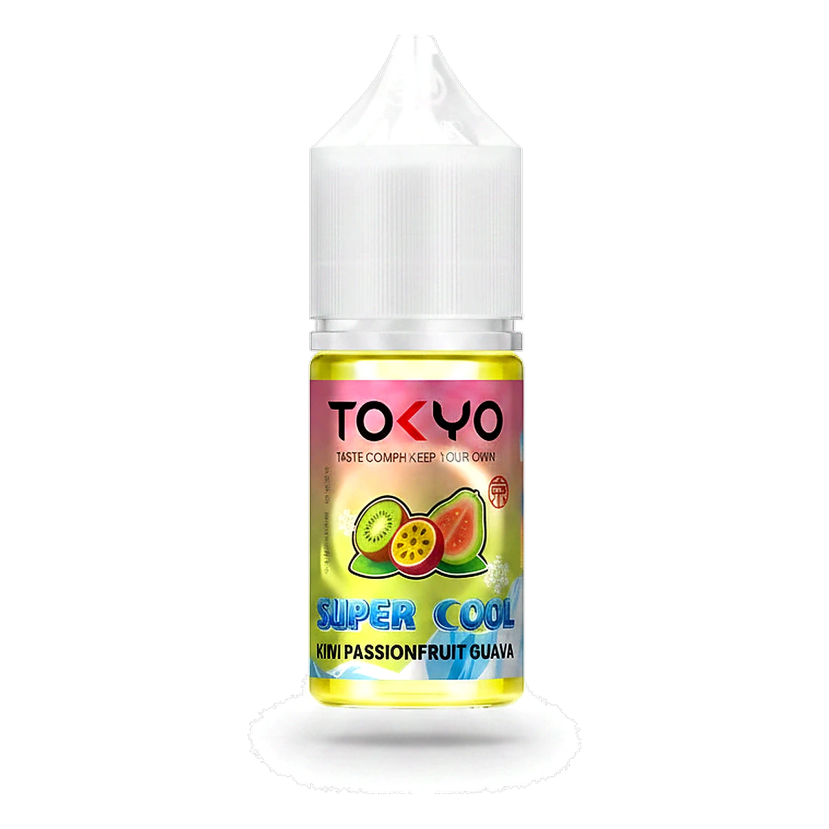 Tokyo Super Cool Saltnic 20mg 30ml E-liquid in the UAE kiwi-passion-fruit-guava UAE