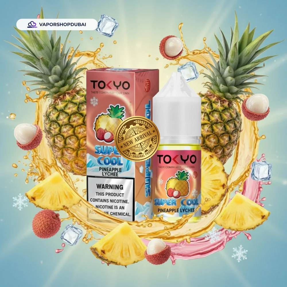 Tokyo Super Cool Saltnic 20mg 30ml E-liquid flavors UAE | Emirates Vapor Dubai