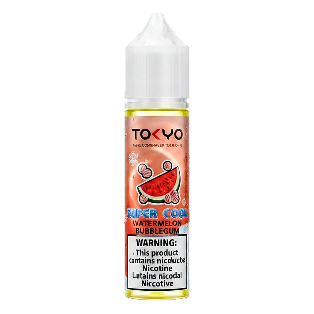 Tokyo Super Cool Series 12mg 60ml E-liquid in the UAE watermelon-bubblegum UAE