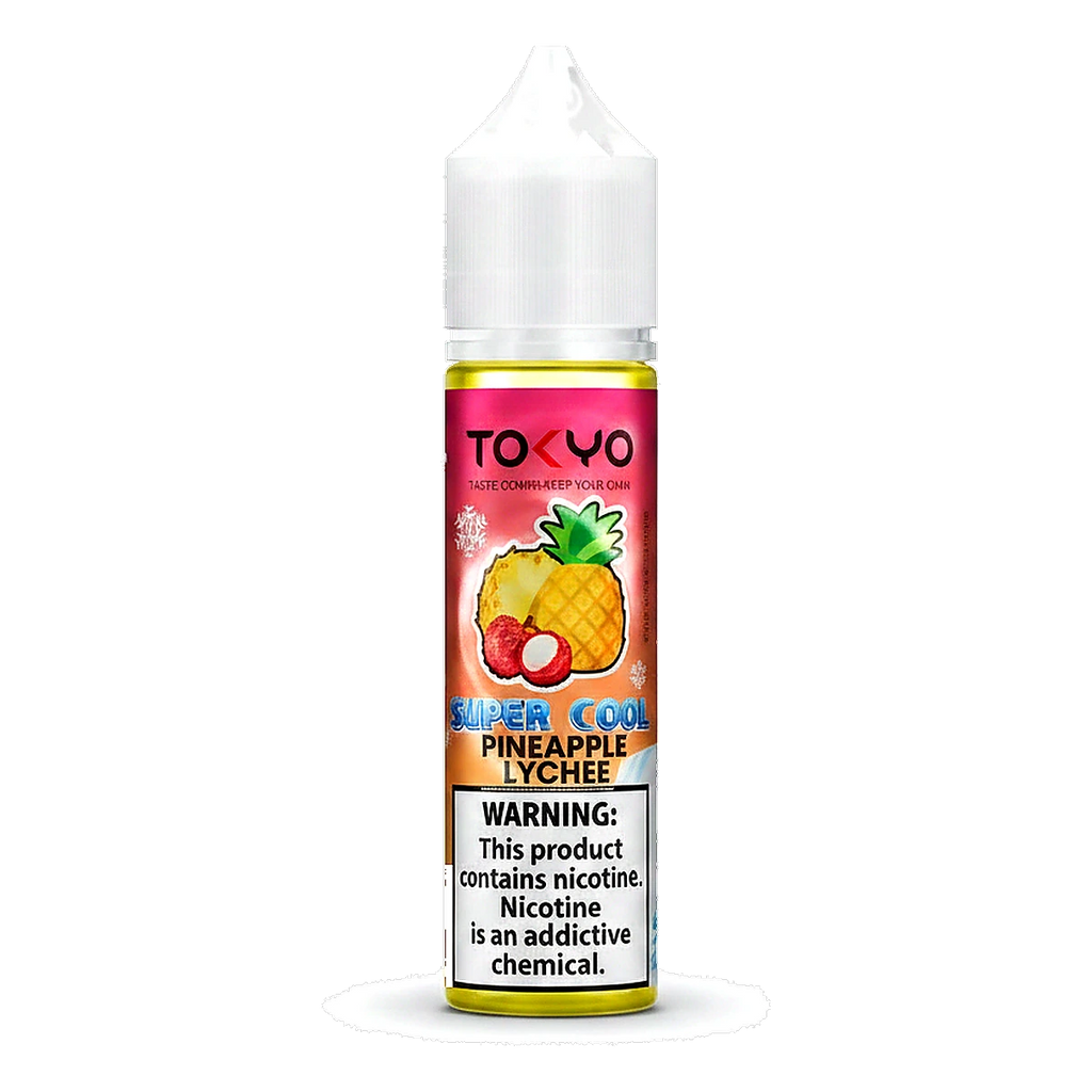 Tokyo Super Cool Series 12mg 60ml E-liquid in the UAE pineapple-lychee UAE