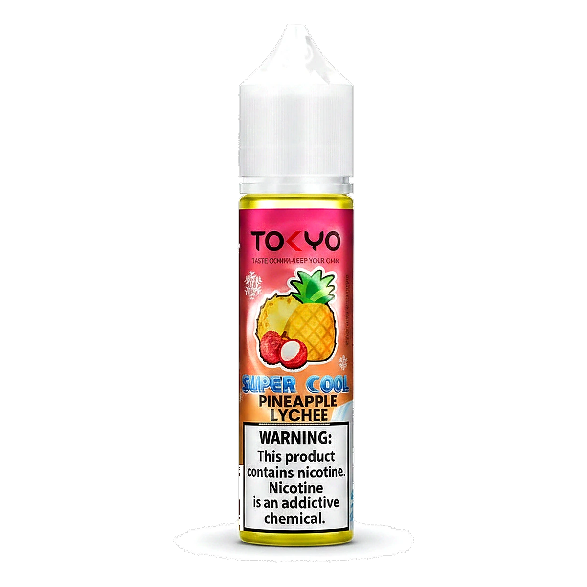 Tokyo Super Cool Series 12mg 60ml E-liquid in the UAE pineapple-lychee UAE