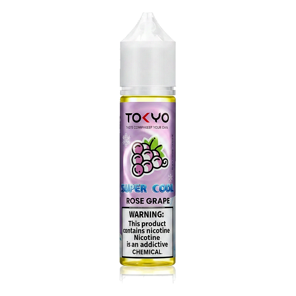 Tokyo Super Cool Series 12mg 60ml E-liquid in the UAE rose-grape UAE
