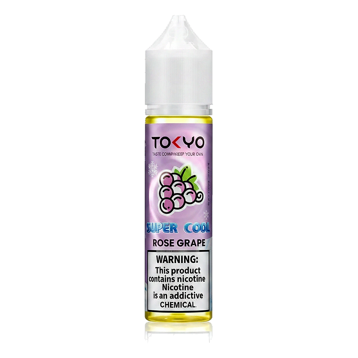 Tokyo Super Cool Series 12mg 60ml E-liquid in the UAE rose-grape UAE