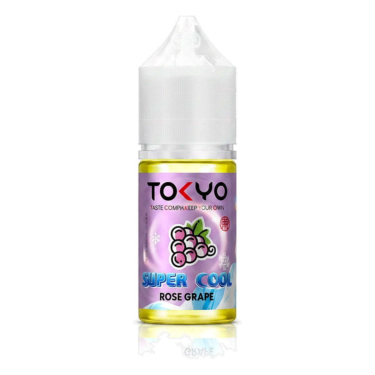 Tokyo super cool series 50MG 30ML Saltnic vape juice In UAE rose-grape UAE