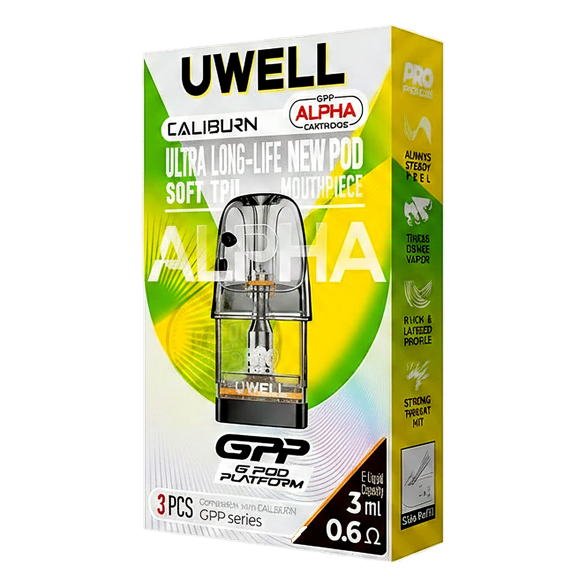 UWELL GPP ALPHA Pod Cartridge 3ml In UAE 0-6%e2%84%a6 UAE
