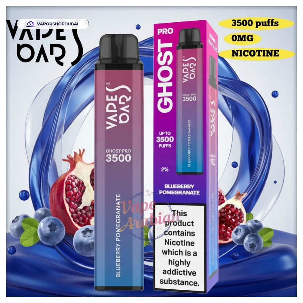 Vape Bars Ghost Pro 0mg blueberry-promegranate UAE | Emirates Vapor