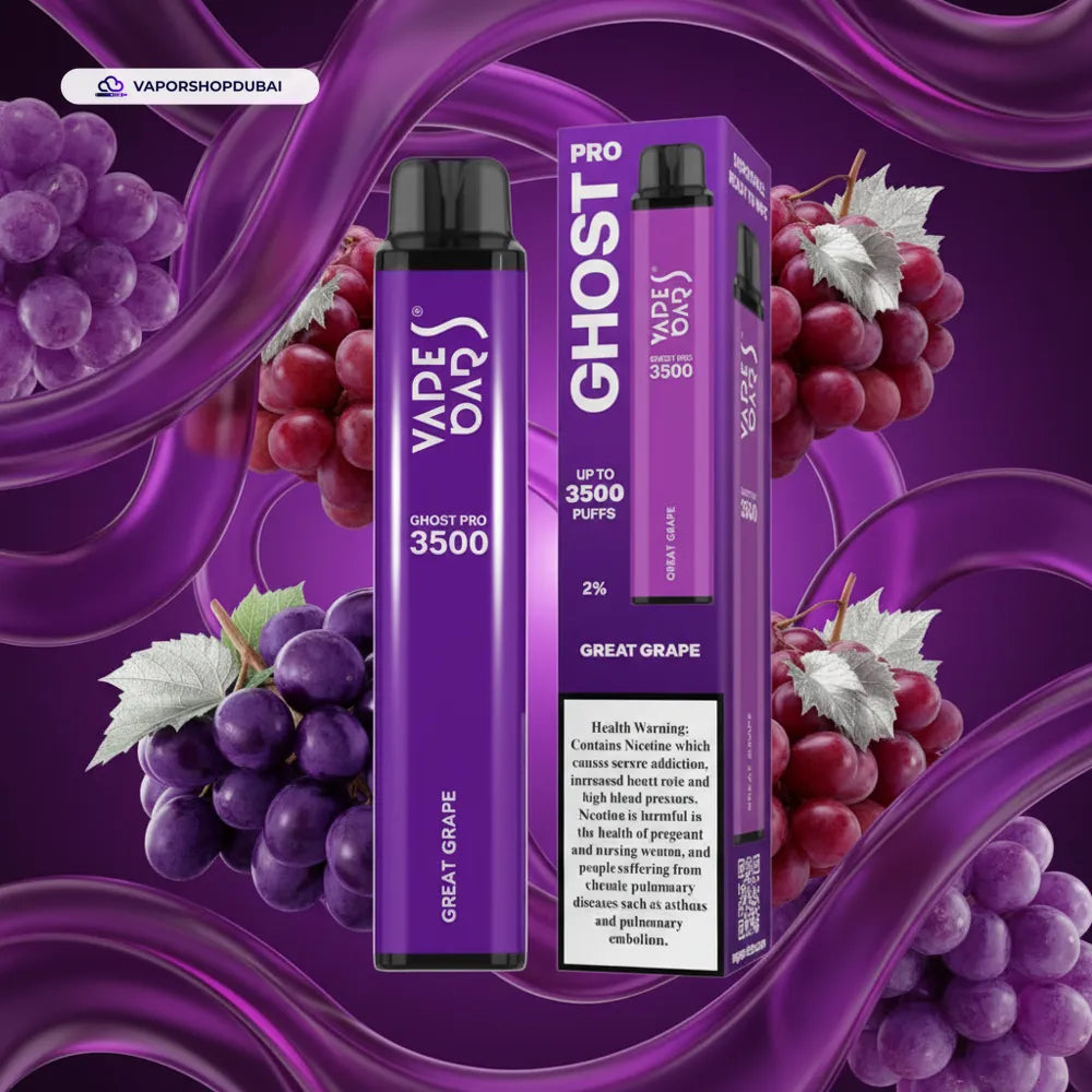 Vape Bars Ghost Pro 0mg great-grape UAE | Emirates Vapor