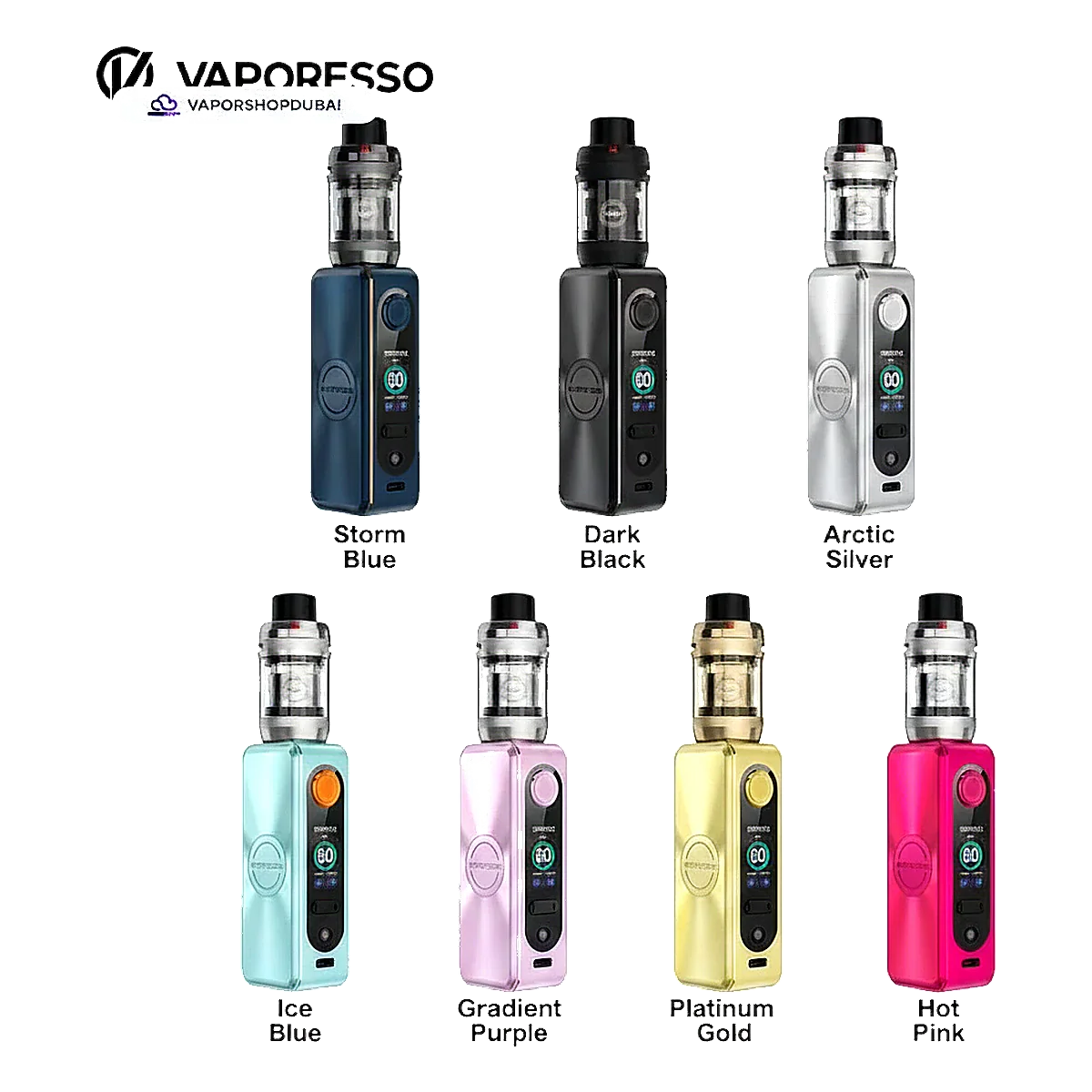Vaporesso GEN SE Vape Kit 80W With iTank T Atomizer 3ml colors UAE | Emirates Vapor Dubai