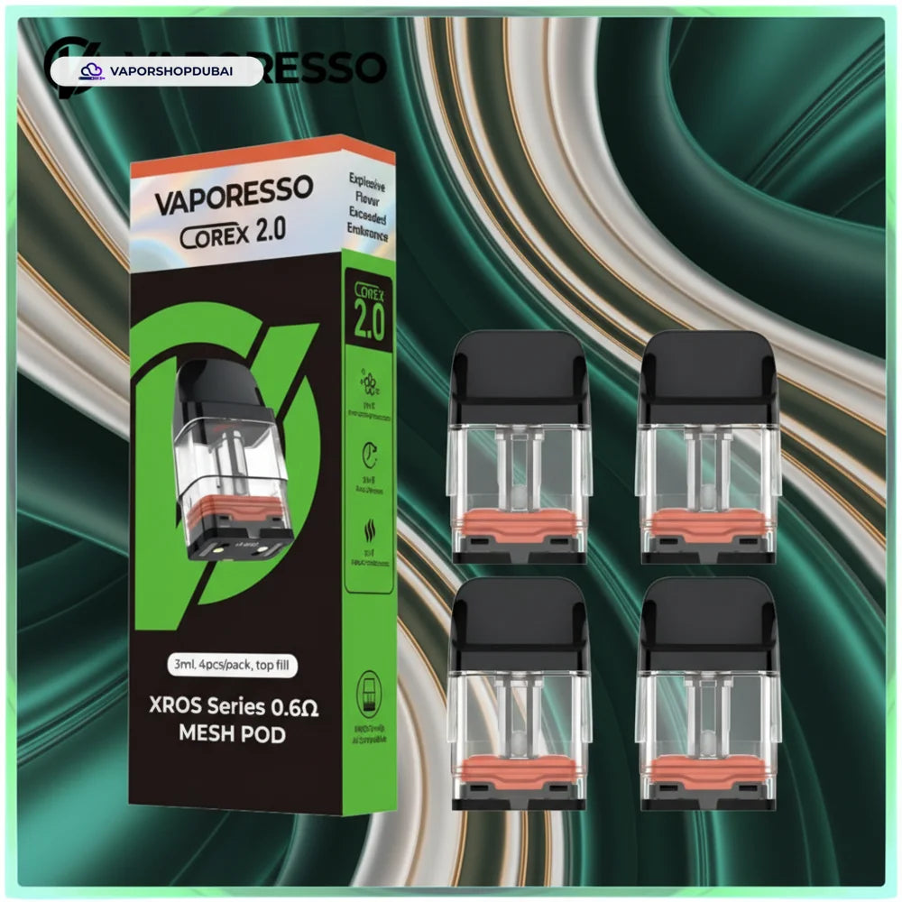 Vaporesso XROS Series Pod Cartridge 4pcs Pack 0.6Ω-3ml UAE | Emirates Vapor