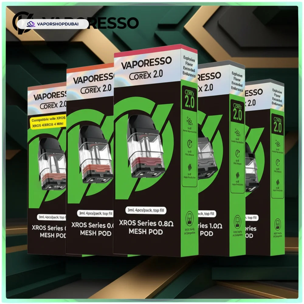 Vaporesso XROS Series Pod Cartridge 4pcs Pack 0.8Ω-2ml-2 UAE | Emirates Vapor