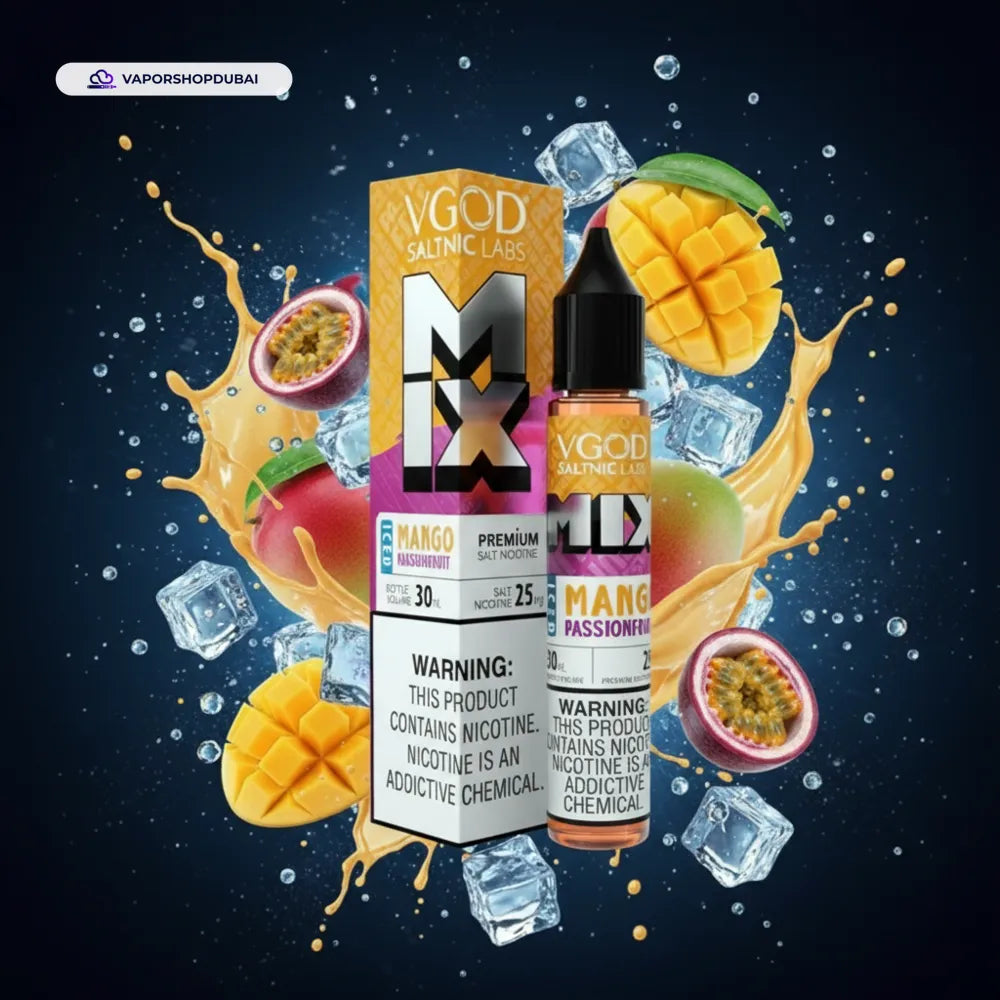 VGOD Iced Mix Series Salt 30ml iced-mango-passionfruit UAE | Emirates Vapor