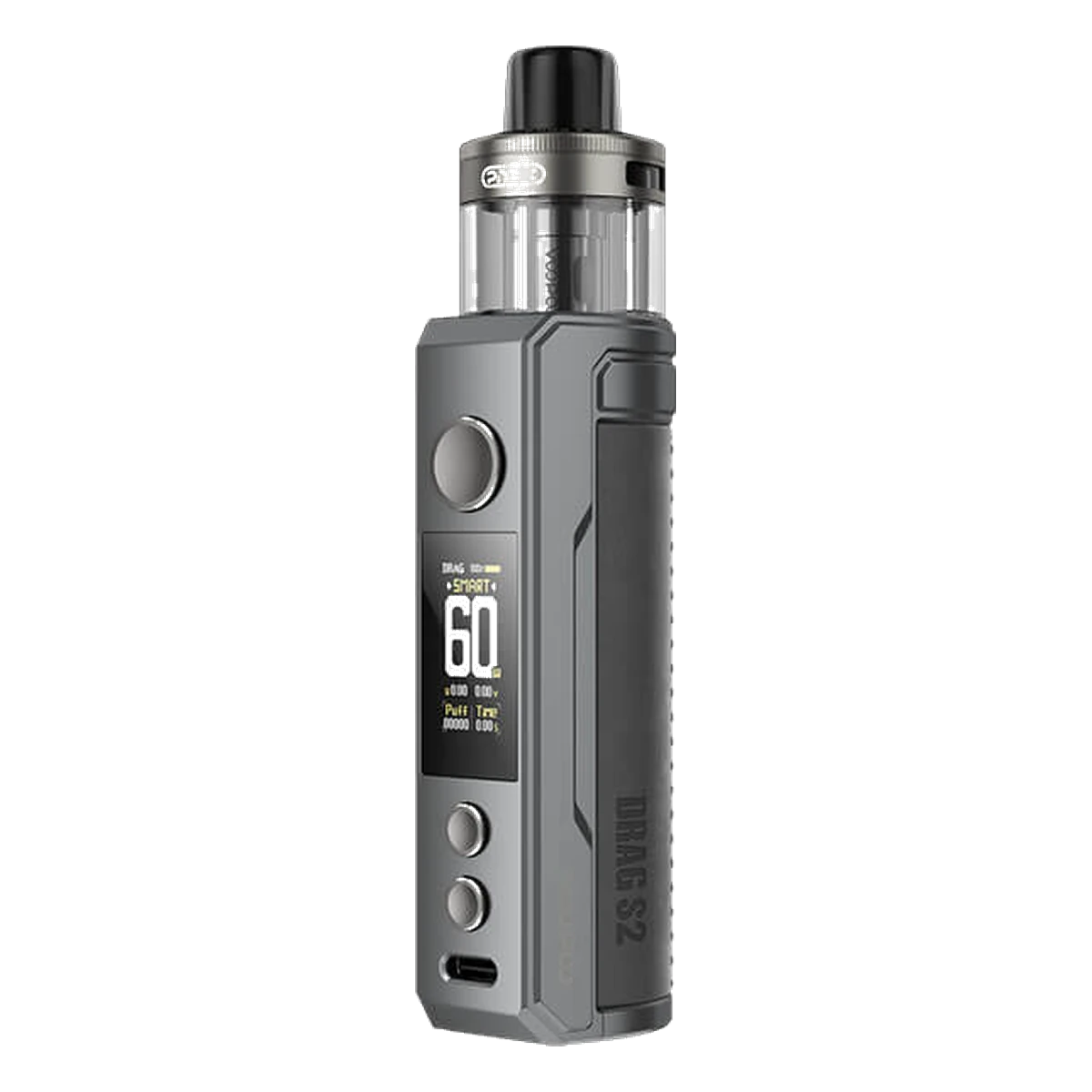 VooPoo Drag S2 Pod Vape Kit Grey-metal