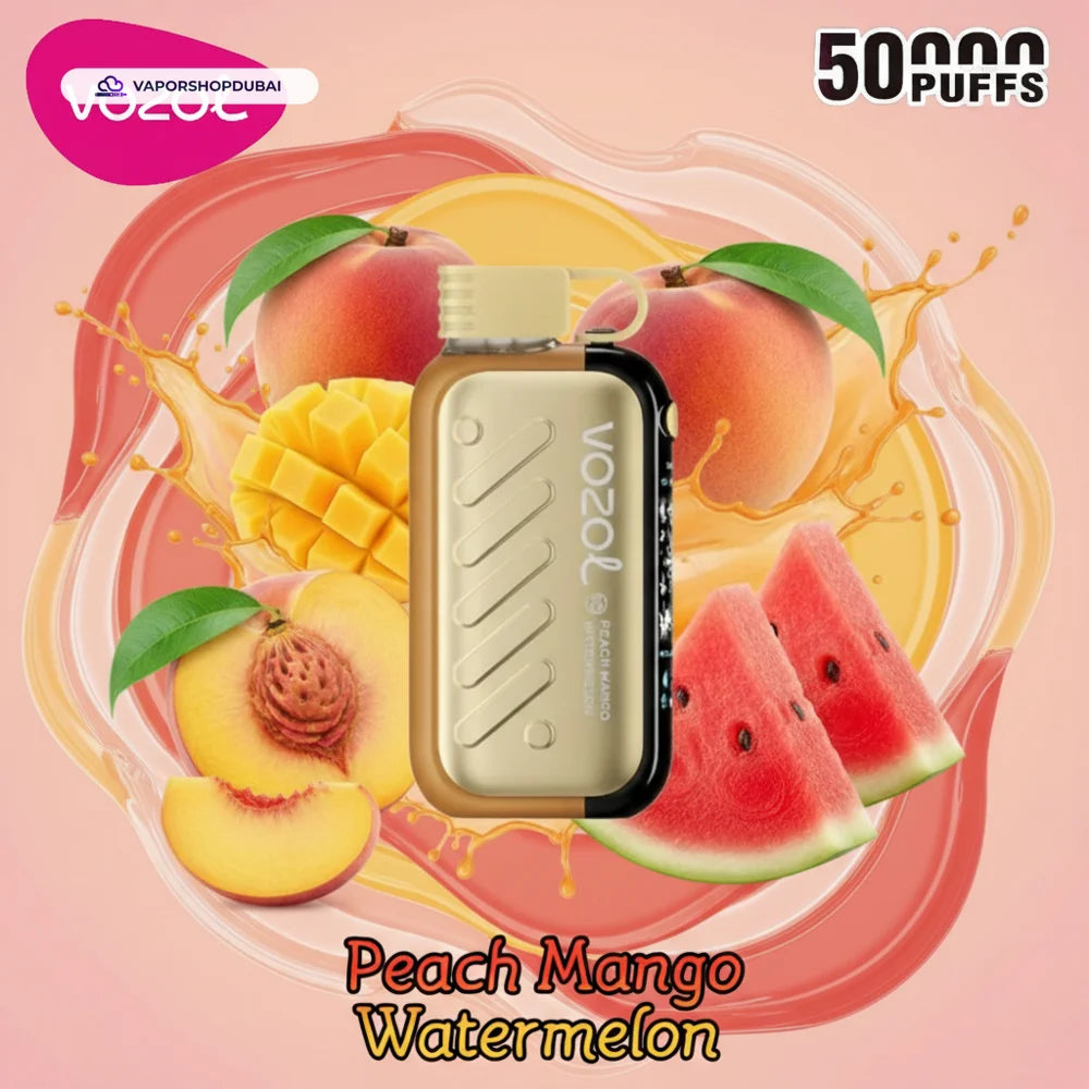 VOZOL Gear Ice &amp; Sweet 50000 Puffs Disposable Vape 50MG peach-mango-watermelon-2 UAE | Emirates Vapor