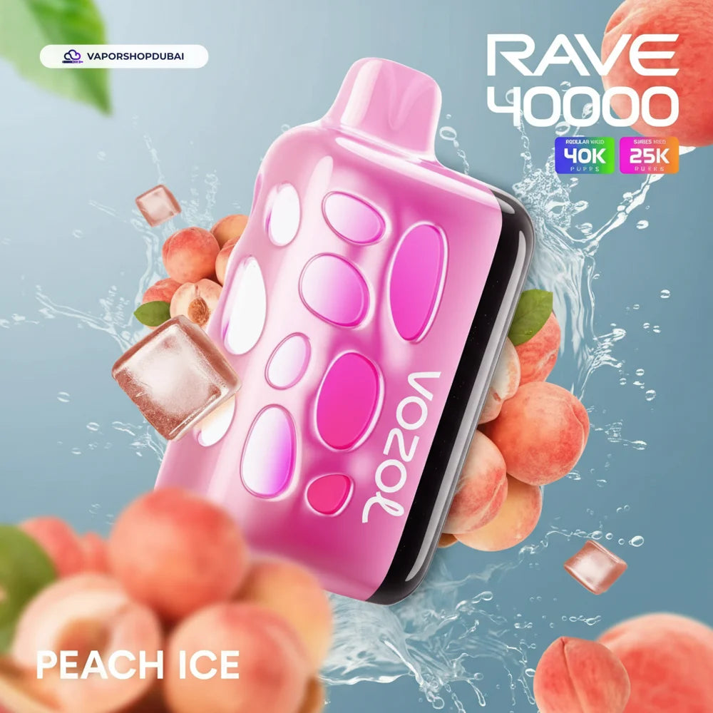 VOZOL RAVE 40000 Puffs Disposable Vape peach-ice UAE | Emirates Vapor