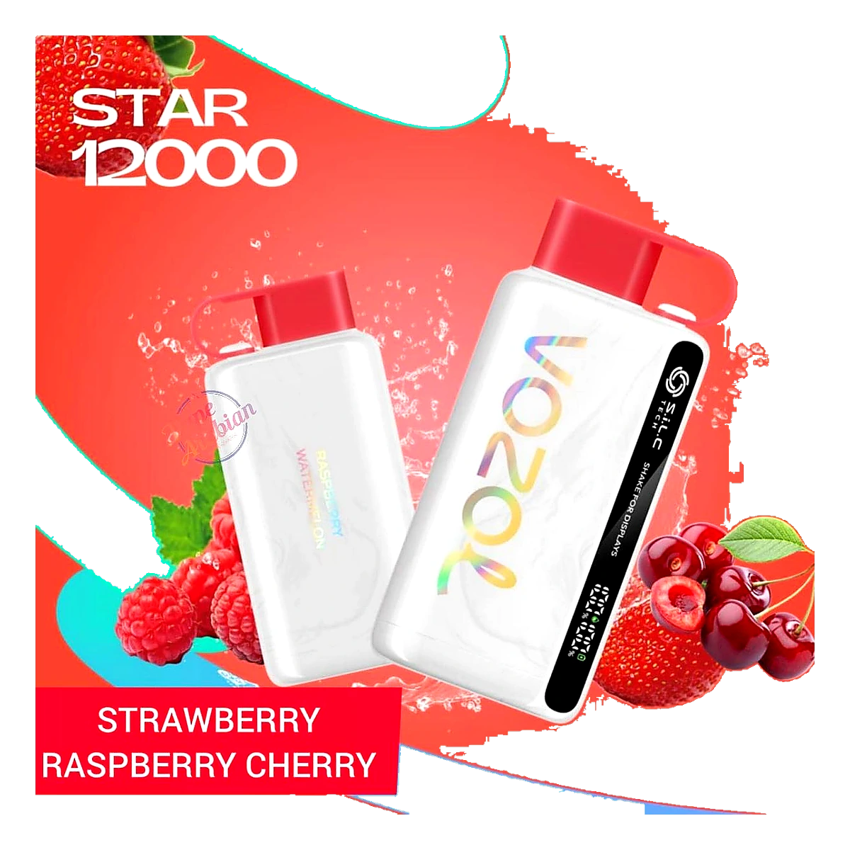 VOZOL STAR 12000 Puffs Disposable Kit In UAE strawberry-raspberry-cherry UAE