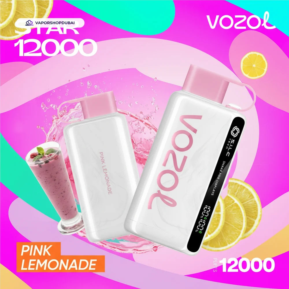 VOZOL STAR 12000 Puffs Disposable Kit pink-lemonade UAE | Emirates Vapor
