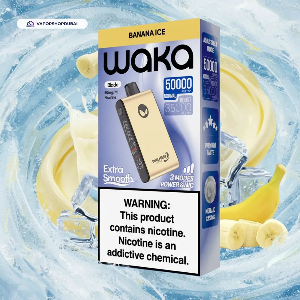 WAKA Blade 50000 Puffs Dubai — Tri-Mesh, Blade & Stealth Mode | AED 55
