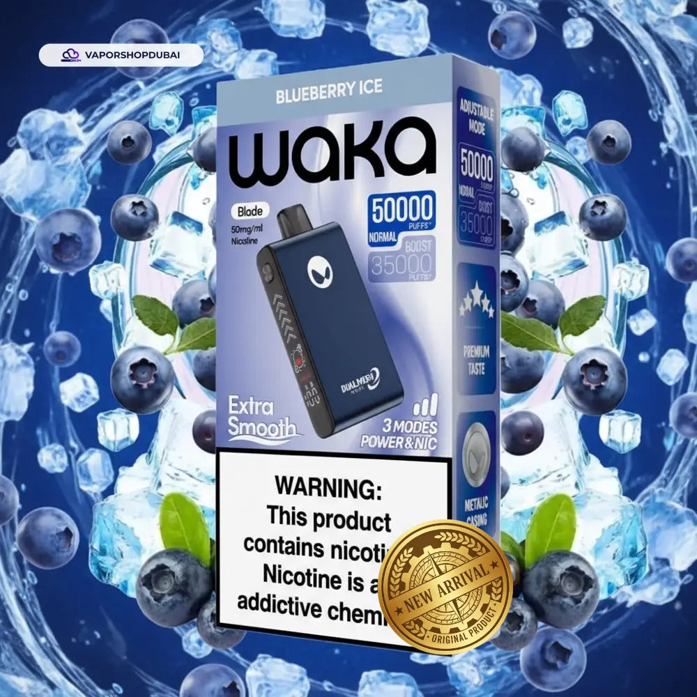 WAKA Blade 50000 Puffs Dubai — Tri-Mesh, Blade & Stealth Mode | AED 55