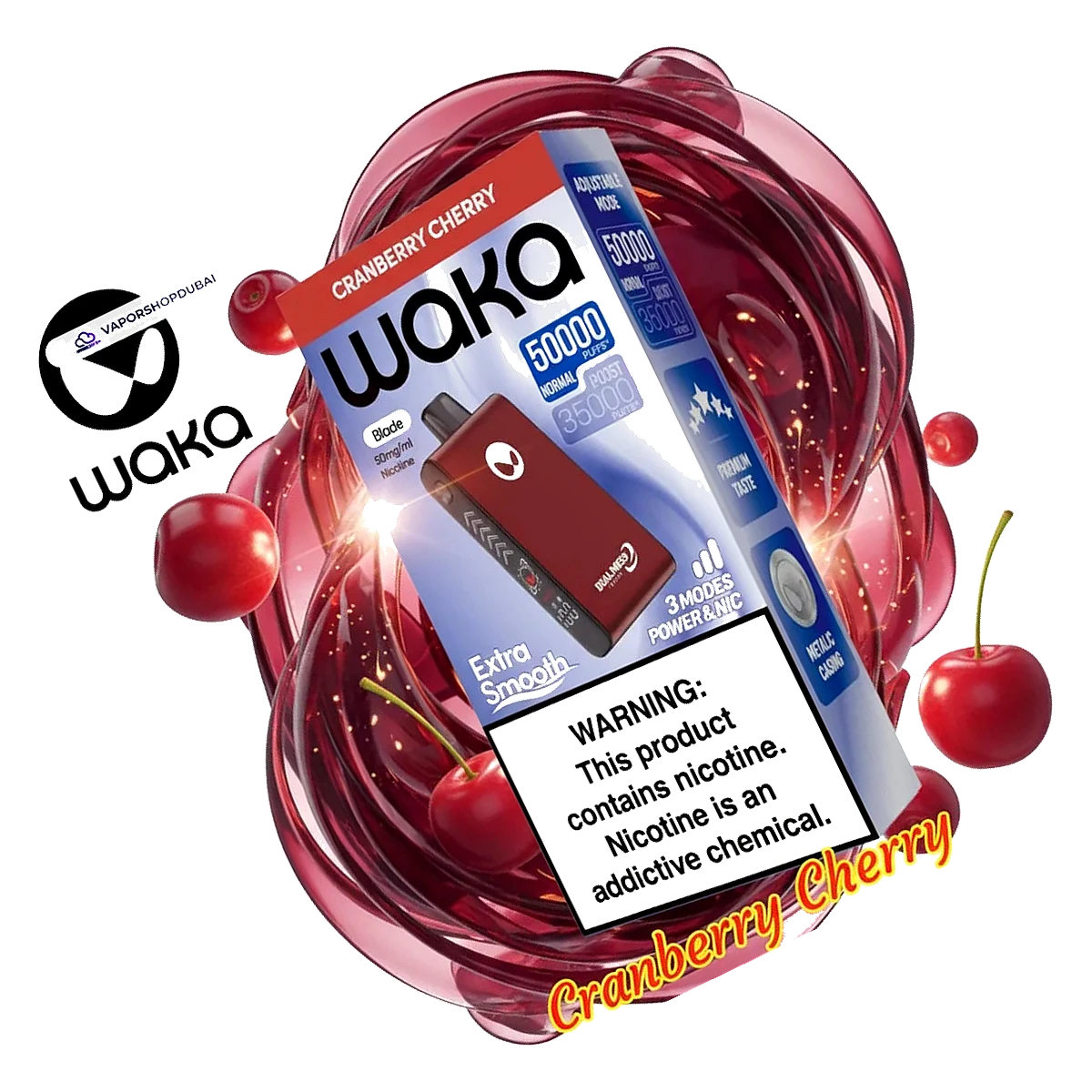 WAKA Blade 50000 Puffs Dubai — Tri-Mesh, Blade & Stealth Mode | AED 55