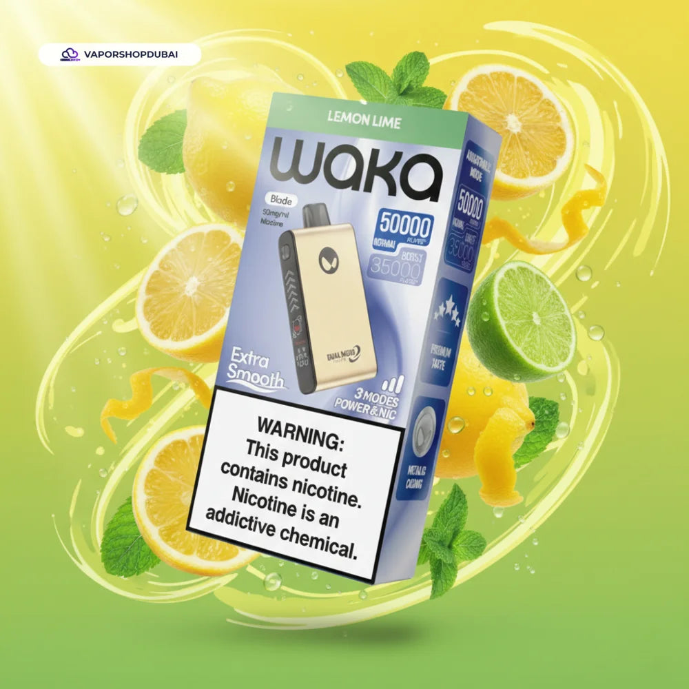 WAKA Blade 50000 Puffs Dubai — Tri-Mesh, Blade & Stealth Mode | AED 55
