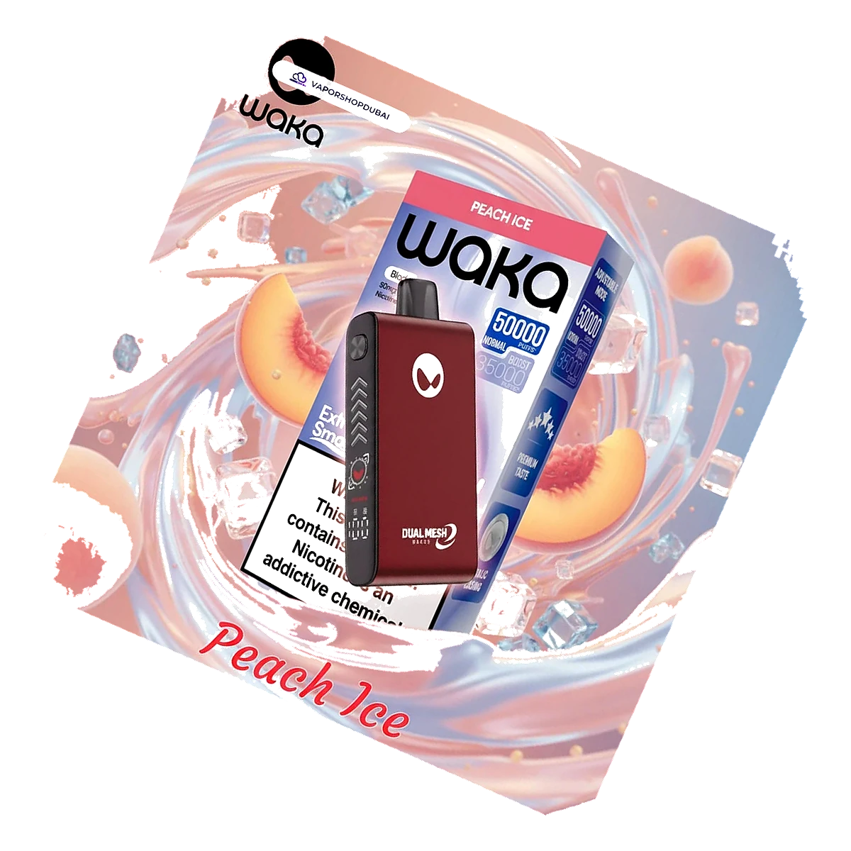 WAKA Blade 50000 Puffs Dubai — Tri-Mesh, Blade & Stealth Mode | AED 55