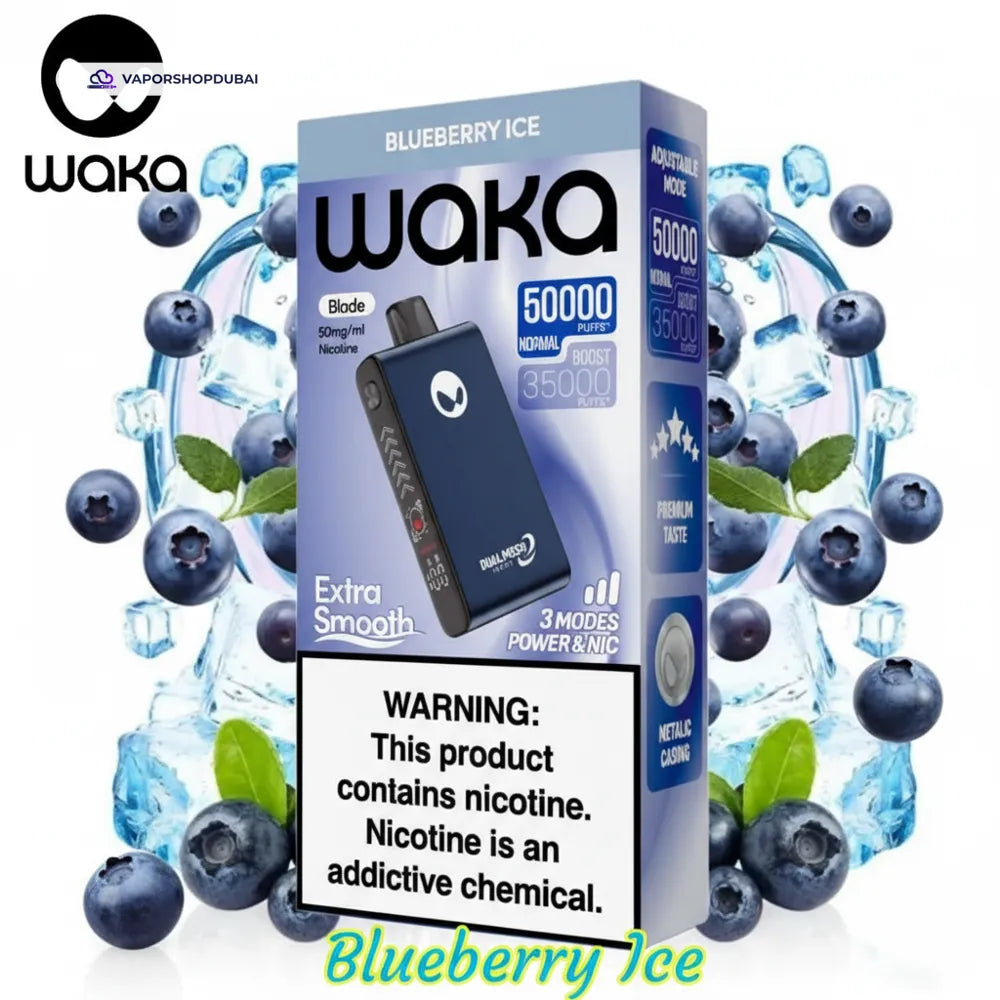 WAKA Blade 50000 Puffs Dubai — Tri-Mesh, Blade & Stealth Mode | AED 55