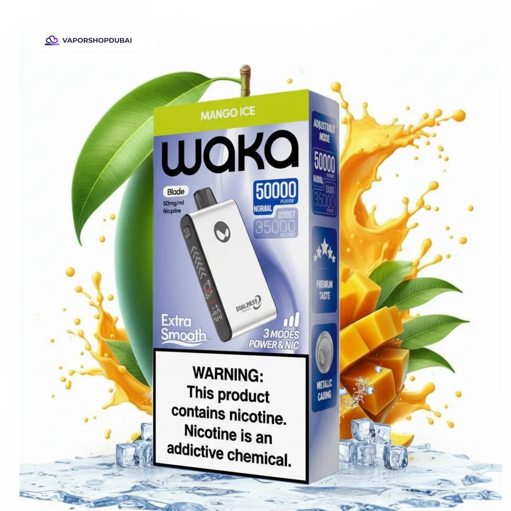 WAKA Blade 50000 Puffs Dubai — Tri-Mesh, Blade & Stealth Mode | AED 55