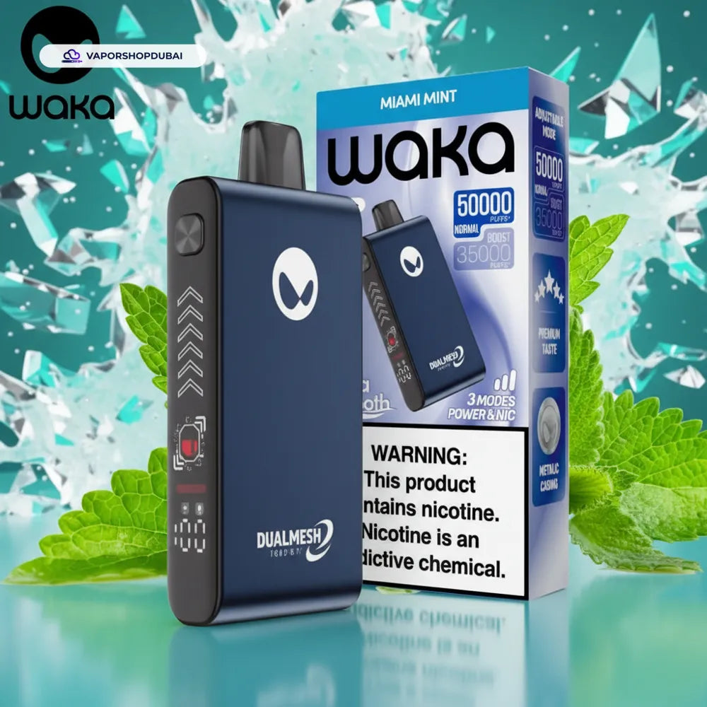 WAKA Blade 50000 Puffs Dubai — Tri-Mesh, Blade & Stealth Mode | AED 55