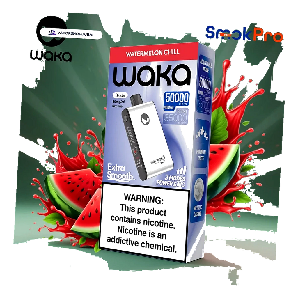 WAKA Blade 50000 Puffs Dubai — Tri-Mesh, Blade & Stealth Mode | AED 55