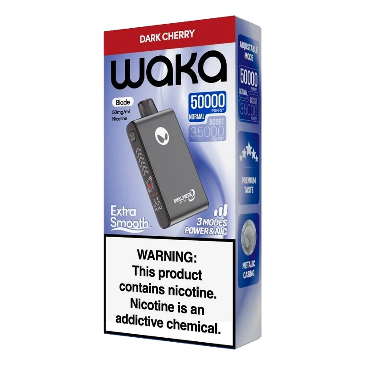 WAKA Blade 50000 Puffs Tri-Mesh Blade & Stealth Mode Dark Cherry UAE | Emirates Vapor