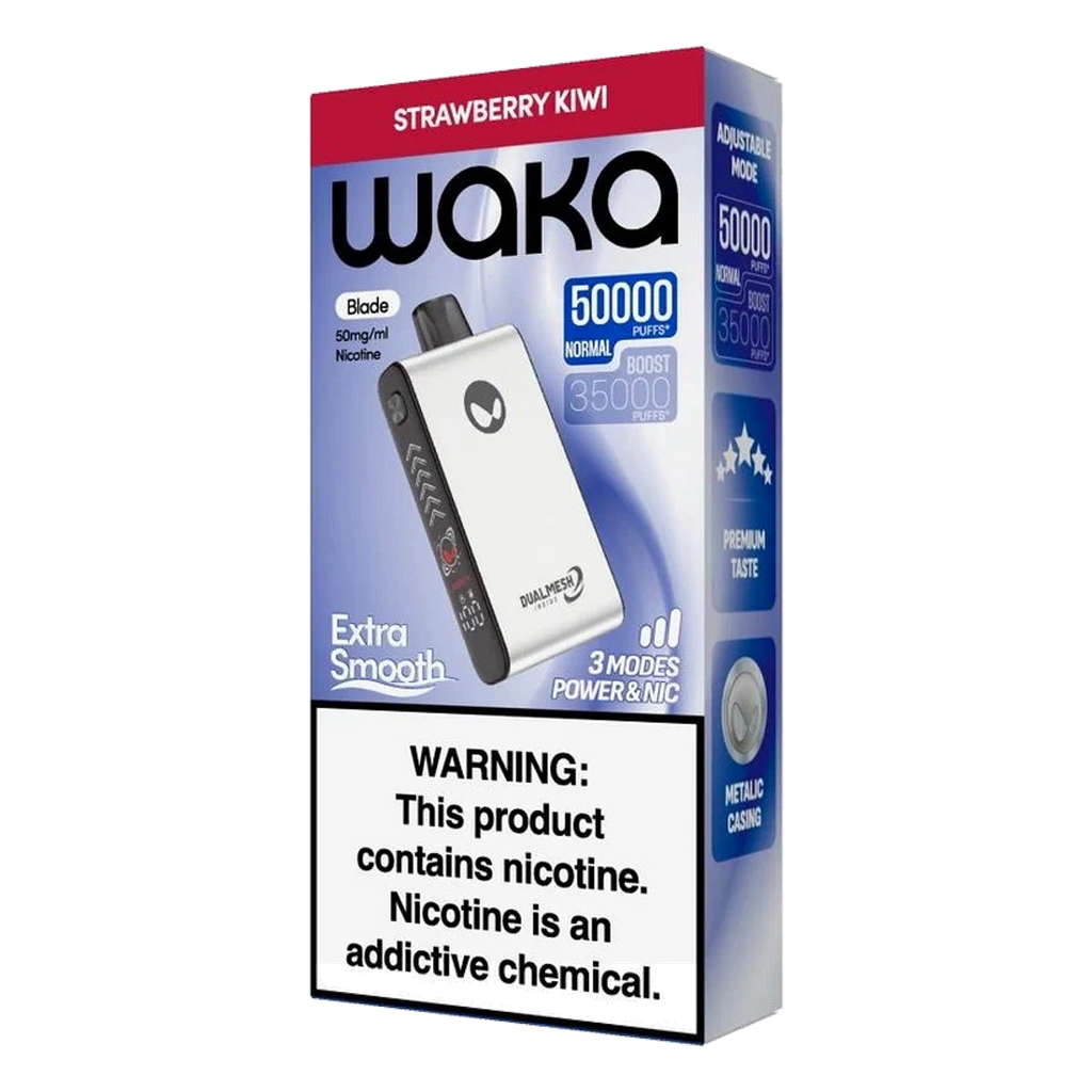 WAKA Blade 50000 Puffs Tri-Mesh Blade & Stealth Mode Strawberry Kiwi UAE | Emirates Vapor