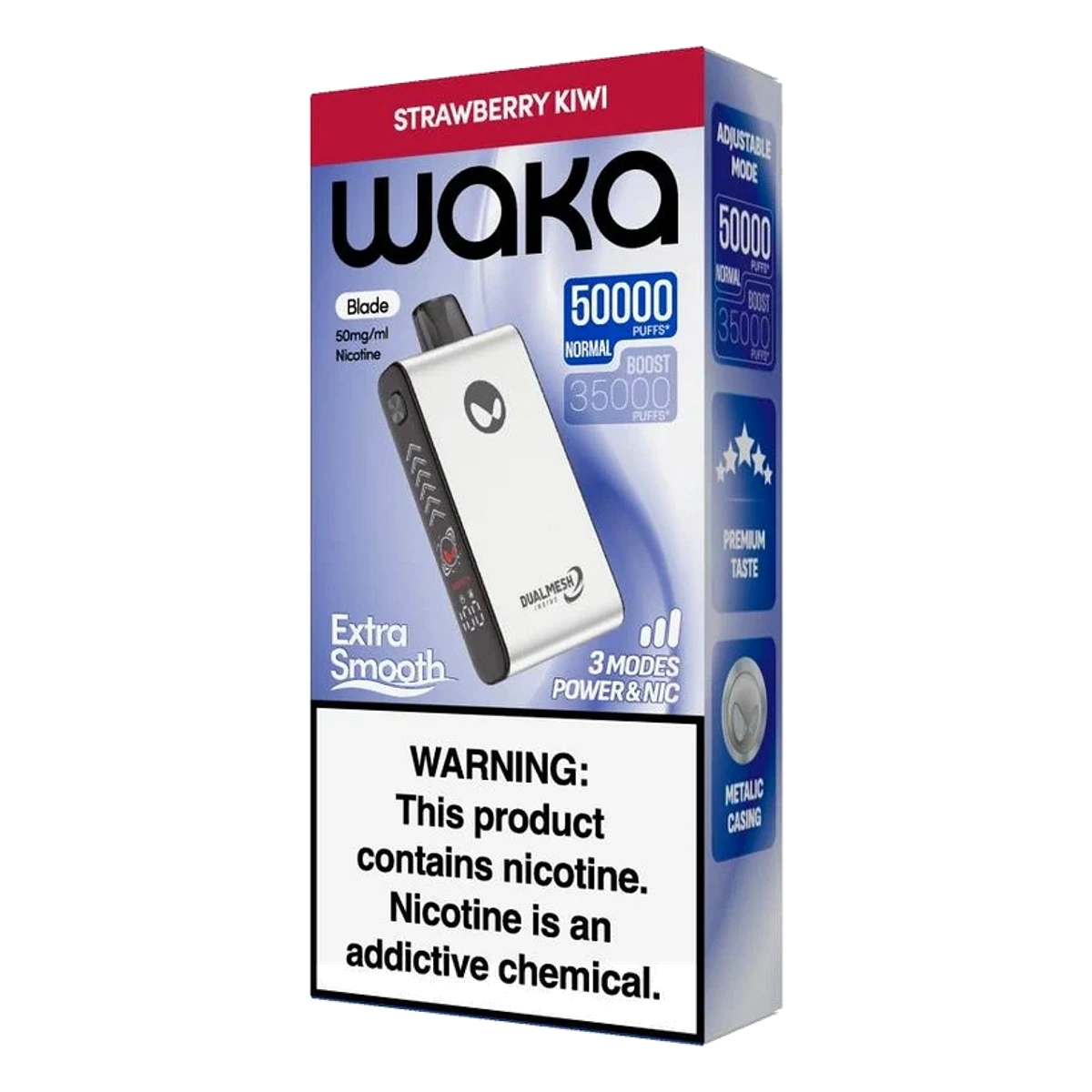 WAKA Blade 50000 Puffs Tri-Mesh Blade & Stealth Mode Strawberry Kiwi UAE | Emirates Vapor