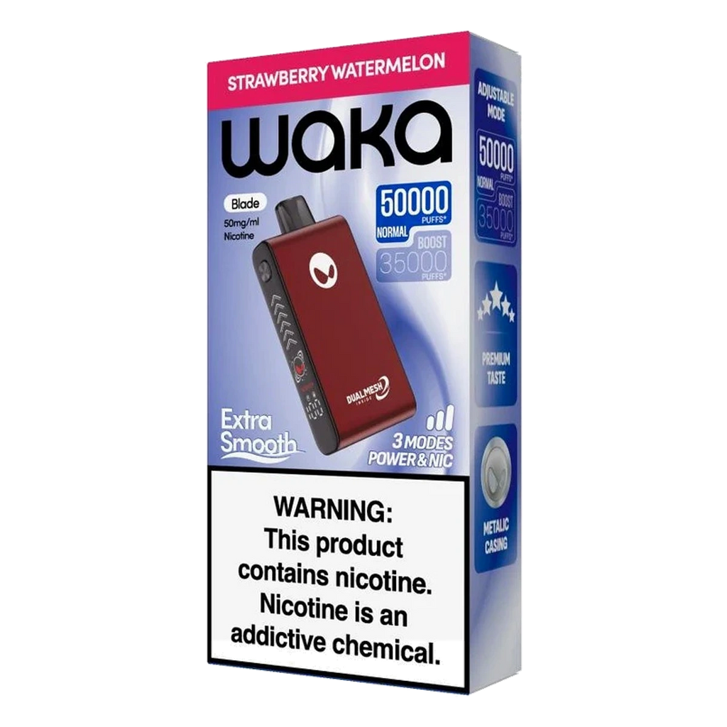 WAKA Blade 50000 Puffs Tri-Mesh Blade & Stealth Mode Strawberry Watermelon UAE | Emirates Vapor