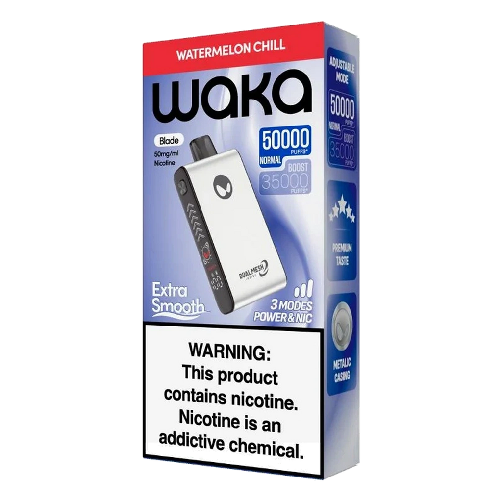 WAKA Blade 50000 Puffs Tri-Mesh Blade & Stealth Mode Watermelon Chill UAE | Emirates Vapor