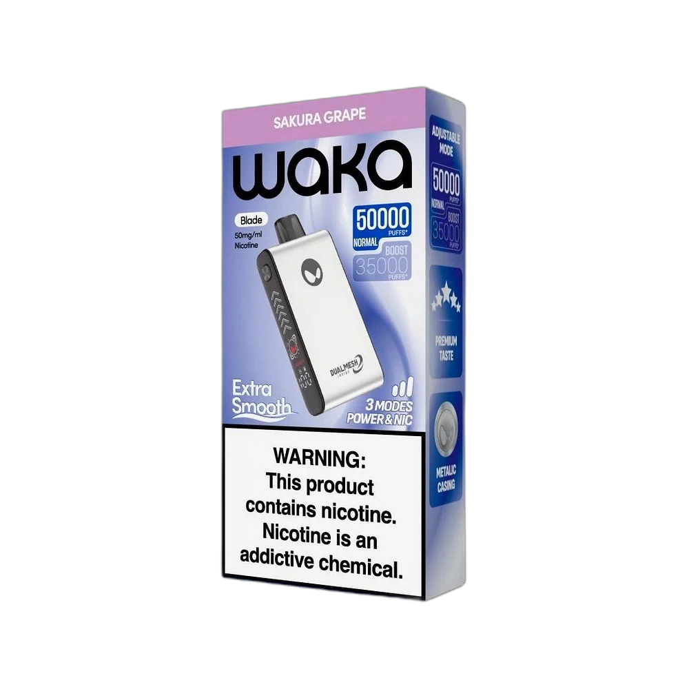 WAKA Blade 50000 Puffs Tri-Mesh Blade & Stealth Mode flavors UAE | Emirates Vapor Dubai