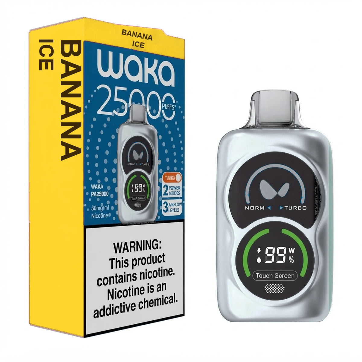 Waka PA25000 Puffs Banana Ice Disposable Vape UAE