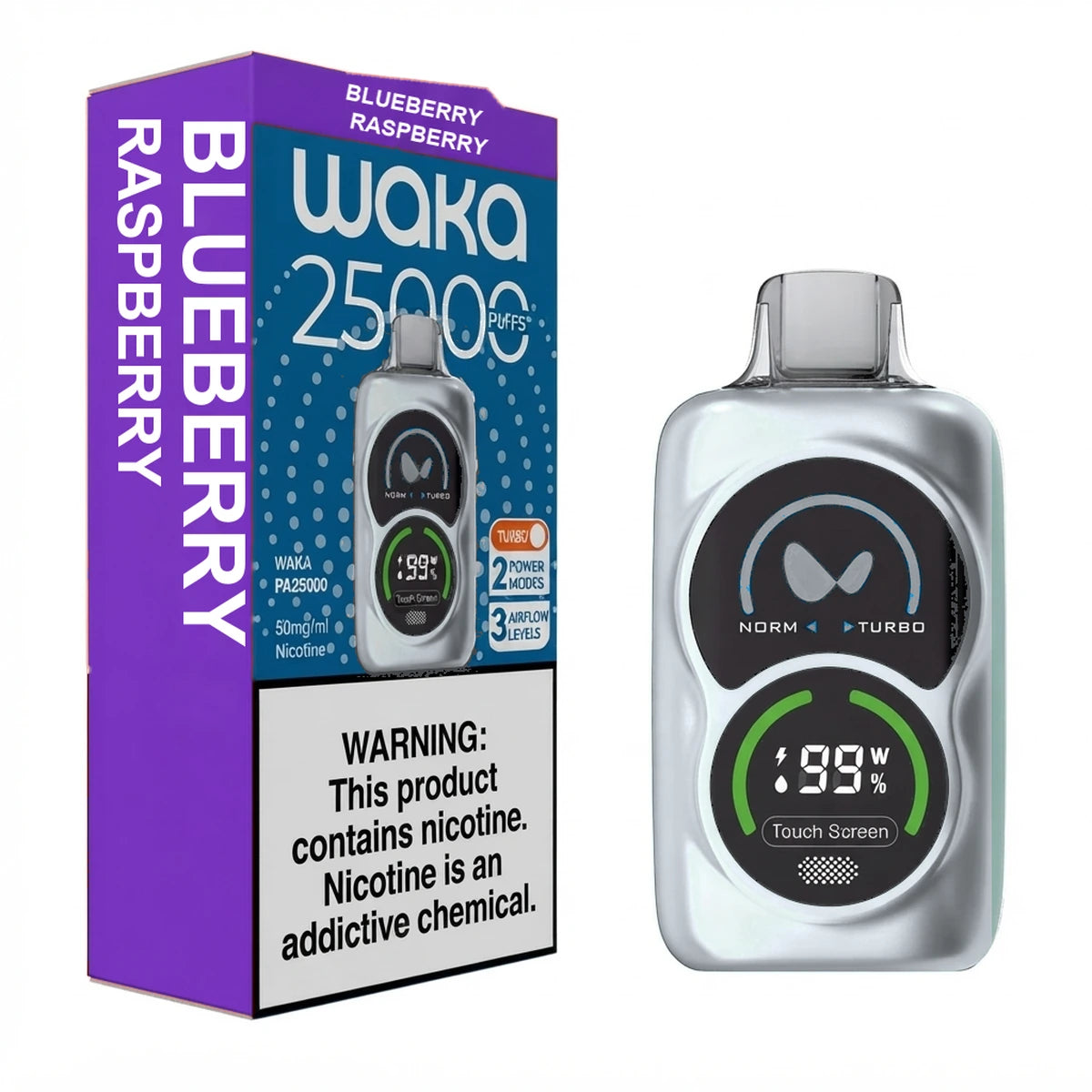 Waka PA25000 Puffs Blueberry Raspberry Disposable Vape UAE