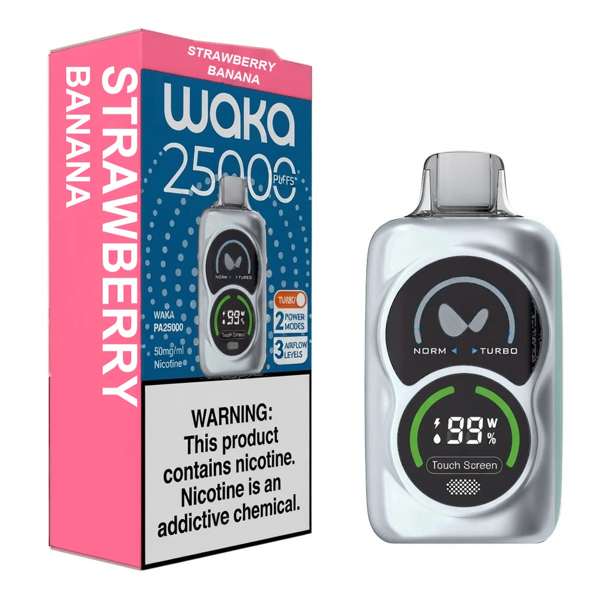 Waka PA25000 Puffs Strawberry Banana Disposable Vape UAE