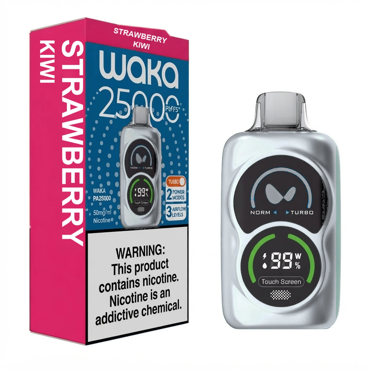 Waka PA25000 Puffs Strawberry Kiwi Disposable Vape UAE